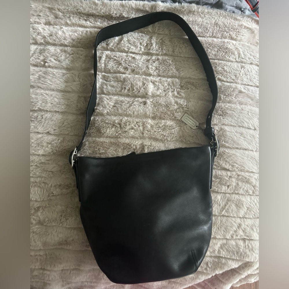 Vintage Black Coach legacy soho Bucket bag